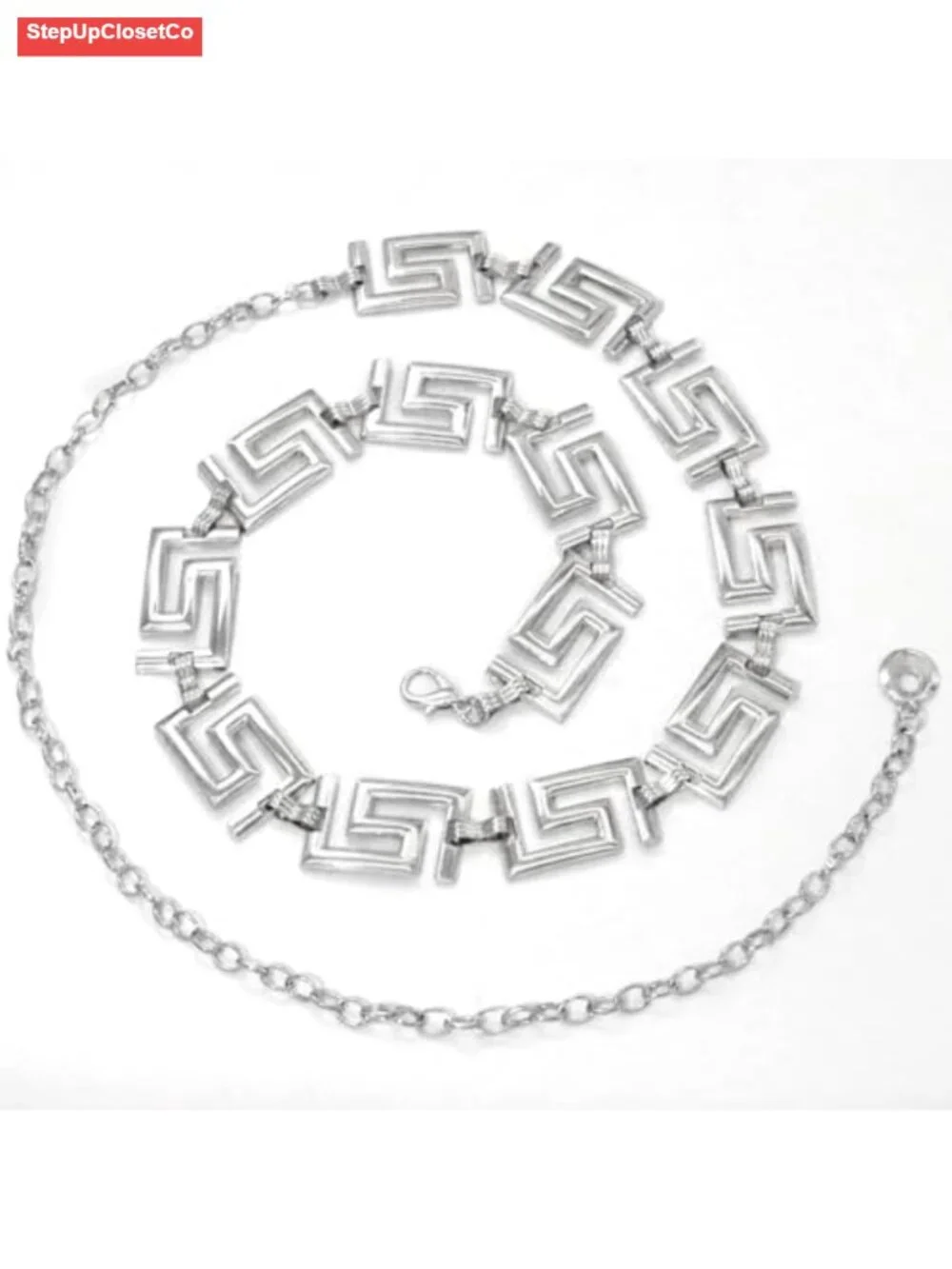 Women's Waist Chain Metal Belly Belt Adjustable Dress Belt